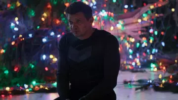 Arrow Symbol Longsleeve Shirt worn by Clint Barton (Jeremy Renner) in Hawkeye TV series outfits (Season 1 Episode 6)