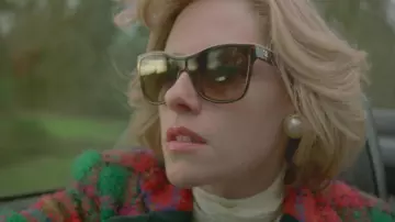 Chanel Sunglasses worn by Diana (Kristen Stewart) as seen in Spencer movie wardorbe