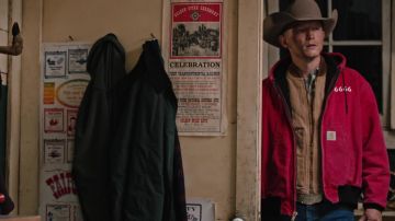Carhartt Red Hooded Work Jacket worn by Jimmy Hurdstrom (Jefferson White) as seen in Yellowstone (S04E10)