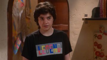 Legend Black T-Shirt worn by Anthony LaRusso (Griffin Santopietro) in Cobra Kai TV show clothes (Season 4 Episode 8)