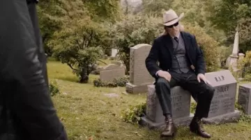 Botas con cordones usadas por Roy (Jeff Bridges) en el vestuario de la película R.I.P.D.