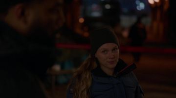 OSC Outdoor Survival Canada Blue Parka Jacket worn by Hailey Upton (Tracy Spiridakos) as seen in Chicago P.D. TV show (Season 9 Episode 11)
