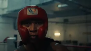 WJapan Red Boxing Helmet worn by Kaylee (Kali Reis) as seen in Catch the Fair One movie