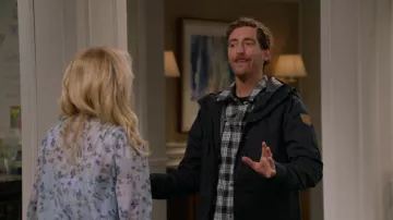 Fjallraven Padded Jacket in Black worn by Drew Dunbar (Thomas Middleditch) as seen in B Positive TV show wardrobe (Season 2 Episode 10)