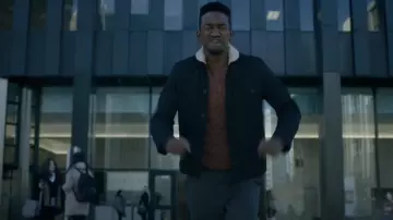 Universal Works Sherpa Lined Jacket worn by Dan Turner (Mamoudou Athie) as seen in Archive 81 TV show outfits (Season 1 Episode 7)