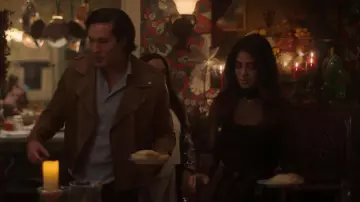Black knit crop top worn by Lily Diaz (Emeraude Toubia) in With Love TV show wardrobe (S01E02)