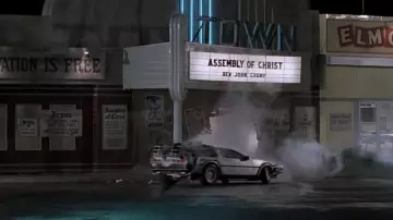 Delorian DMC-12 car used by Marty McFly (Michael J. Fox) in Back to the Future movie