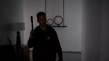 Helmut Lang HL Grey garment dyed hoodie worn by Dru Tejada (Lovell Adams-Gray) as seen in Power Book II: Ghost (S02E08)