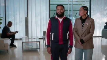 Bally Color Block Tracksuit worn by Andre 'Dre' Johnson (Anthony Anderson) as seen in black-ish Wardrobe (Season 8 Episode 4)