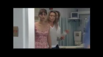 Red Floral Dress worn by Marin (Amanda Peet) in Something's Gotta Give movie