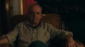 Orvis Tech Chambray Work Shirt worn by Chuck Rhoades (Paul Giamatti) as seen in Billions TV Show outfits (S06E02)