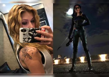 La camiseta sin mangas que lleva Katherine McNamara en su cuenta de Instagram @kat.mcnamara