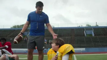 Adidas Gey Shorts worn by Troy Lambert (Taylor Lautner) as seen in Home Team movie outfits