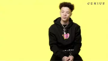 Stay Cool NYC love hoodie worn by Lil Mosey in his Stuck In A Dream (No Autotune) Genius Interview YouTube video