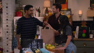A.P.C. Terence Stripe Sweater worn by Sid (Suraj Sharma) as seen in How I Met Your Father TV series (Season 1 Episode 4)