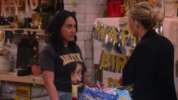 Forever 21 Aaliyah Graphic Tee worn by Valentina (Francia Raisa) as seen in How I Met Your Father (S01E04)