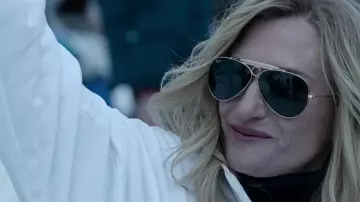 Ray-Ban Shooter Sunglasses worn by Paola Franchi (Camille Cottin) as seen in House of Gucci movie wardrobe