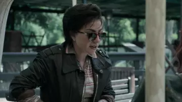 Persol sunglasses worn by Patrizia Reggiani (Lady Gaga) as seen in House of Gucci movie outfits