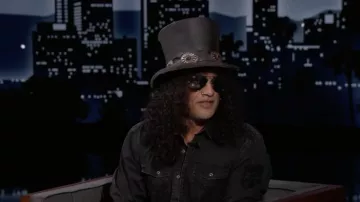 Gafas de sol Ray-Ban Aviator usadas por Slash en Jimmy Kimmel Live! on febrero 2nd, 2022