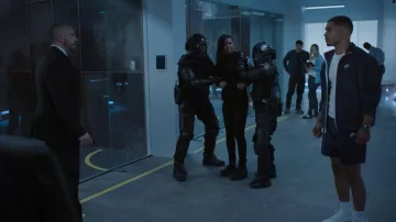 Nike Sportswear Heritage Windrunner Cotton-Corduroy Jacket worn by Tevin Wakefield (Rome Flynn) as seen in Raising Dion Outfits (S02E04)