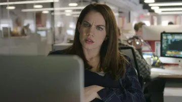 Rails Hunter Plaid Camisa usada por Vivian (Anna Chlumsky) como se ve en el programa de televisión Inventing Anna (Temporada 1 Episodio 7)