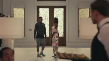 Johanna Ortiz Artistic Guilt Wool and Silk-Blend Maxi Dress worn by Vivian Banks (Cassandra Freeman) as seen in Bel-Air TV series wardrobe (S01E01)