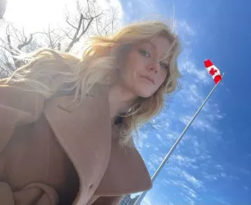 The coat Mackage worn by Katherine McNamara on her account Instagram @kat.mcnamara