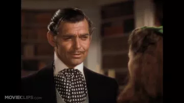 Silk printed cravat worn by Rhett Butler (Clark Gable) in Gone with the Wind movie wardrobe