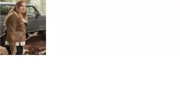 Brown Shearling Jackets worn by Melinda Monroe (Alexandra Breckenridge) in Virgin River TV series outfits (Season 1 Episode 5)