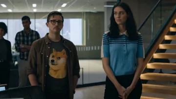 T-shirt Doge Head porté par Winston (Will Roland) dans la série télévisée Billions (S06E08)