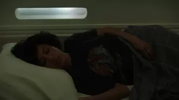 Roscoe’s House of Chicken ‘N Waffles Restaurant Chain T-Shirt worn by Nora Antony (Andy Allo) as seen in Upload (S02E07)