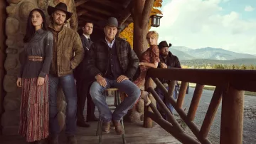 Plaid Checkered Flannel Jacket worn by John Dutton (Kevin Costner) in Yellowstone TV series outfits