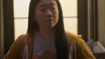 Cat and Ramen T-shirt worn by Alice Kwan (Sherry Cola) in Good Trouble TV show outfits (Season 4 Episode 2)