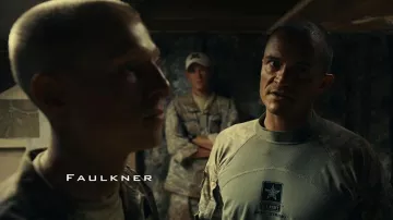 U.S. Army "Army Strong" Combat Shirt in digital camo worn by CPT Ben Keating (Orlando Bloom) as seen in The Outpost movie wardrobe