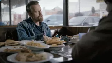 Members Only Denim Acid Wash Jacket worn by Boomer (David Hornsby) as seen in Good Girls TV series outfits (Season 3 Episode 8)