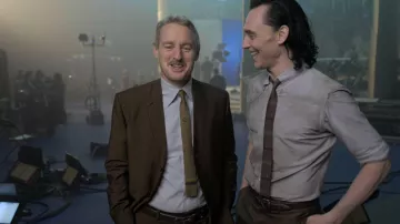 gray shirt worn by Loki (Tom Hiddleston 