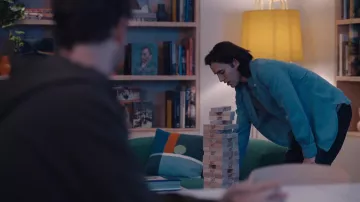 Jenga Game of Adam Neumann (Jared Leto) as seen in WeCrashed TV series (S01E04)