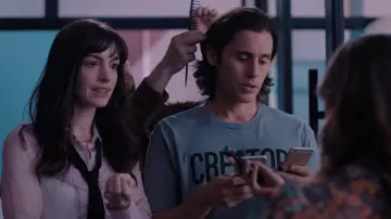 Creator Printed T-shirt worn by Adam Neumann (Jared Leto) as seen in WeCrashed TV show wardrobe (Season 1 Episode 4)