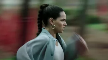 Hoop Gold Earrings worn by Martine Bancroft (Adria Arjona) as seen in Morbius movie outfits