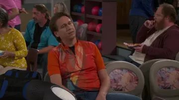 Savalino Bowling Sublimation Printed Jersey worn by Tom Smallwood (Pete Holmes) as seen in How We Roll (S01E01)