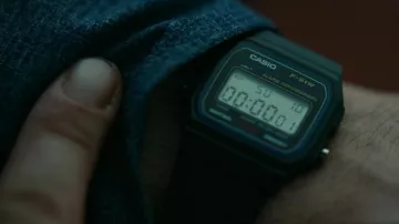 Casio F-91W Digital Watch worn by James (Chris Pine) as seen in The Contractor movie