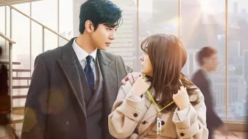 Manteau de laine neul trench porté par Jin Young Seo (Seol In-ah) comme on le voit dans les tenues de la série télévisée Business Proposal (saison 1 épisode 1)