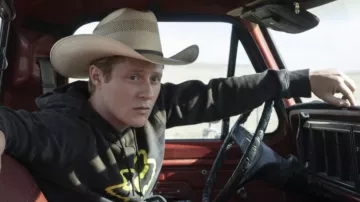 Legacy Fox Head Camo Pullover Hoodie worn by Billy Tillerson (Noah Reid) as seen in Outer Range TV series (Season 1)