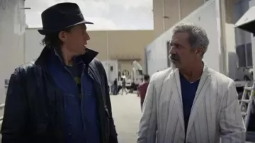 INC International Concepts Striped blazer worn by Alastair Pinch (mel Gibson) in Last Looks movie