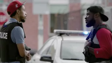 Red Hat Cap worn by Jemell Rayam (Darrell Britt-Gibson) as seen in We Own This City TV series wardrobe (Season 1 Episode 1)