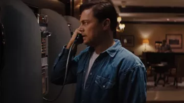 Denim Shirt Jacket worn by Jordan Belfort (Leonardo DiCaprio) in The Wolf of Wall Street