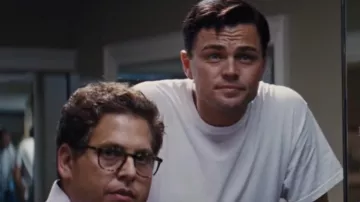 White T-Shirt worn by Jordan Belfort (Leonardo DiCaprio) in The Wolf of Wall Street