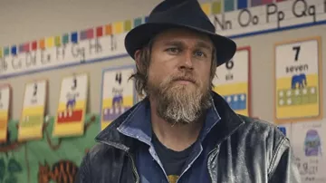 Leather Jacket worn by Charlie Waldo (Charlie Hunnam) as seen in Last Looks movie