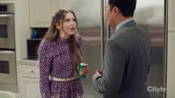 & Other Stories Purple dress worn by Orly Bremer (Kyla Kenedy) in Mr. Mayor TV show wardrobe (Season 2 Episode 5)