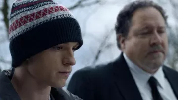 The wool cap worn by Peter Parker (Tom Holland) in the movie Spider-Man: No Way Home